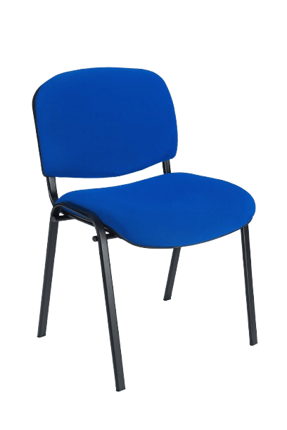 Chaise ISO en Tissu Bleu - Mobilier de bureau et conférence Maroc