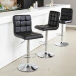 Chaise Tabouret en Similicuir Noir II – Image 5