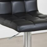 Chaise Tabouret en Similicuir Noir II – Image 3