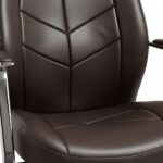 Ensemble de Chaises de Bureau Ergonomique et Fauteuils Visiteur Style Sport - FERRARI Marron – Image 5