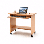 Table Ordinateur en bois avec support clavier – Image 2
