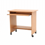 Table Ordinateur en Bois avec Support Clavier