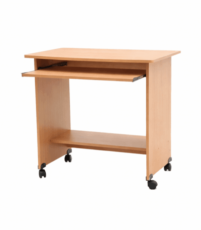 Table Ordinateur en Bois avec Support Clavier