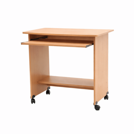 Table Ordinateur en Bois avec Support Clavier