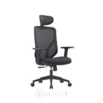Chaise Manager Ergonomique en Tissu Mesh avec Appui-tête – Siège de Bureau Maroc – Image 2