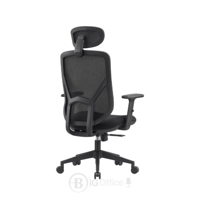 Chaise Manager Ergonomique en Tissu Mesh avec Appui-tête – Siège de Bureau Maroc – Image 3