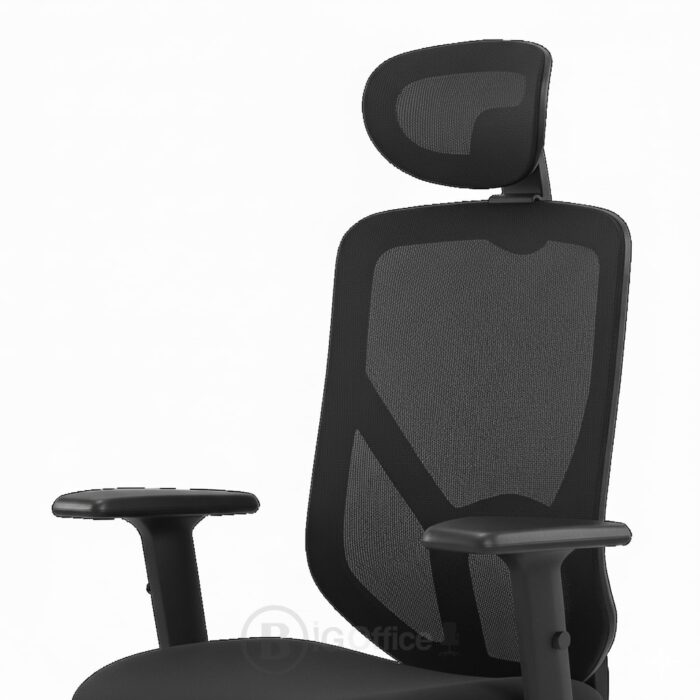 Chaise Manager Ergonomique en Tissu Mesh avec Appui-tête – Siège de Bureau Maroc – Image 7