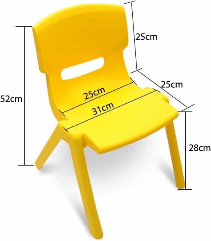 Chaise Scolaire Multicolore - Confort et Robustesse pour Écoles et Crèches - Big Office Maroc – Image 2