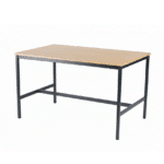 Table de décharge avec alèse en hêtre massif – Structure métallique robuste – Big Office Maroc