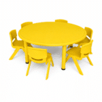 Table ronde en plastique
