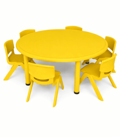 Table ronde en plastique