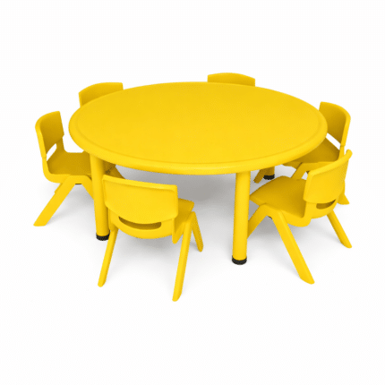 Table ronde en plastique