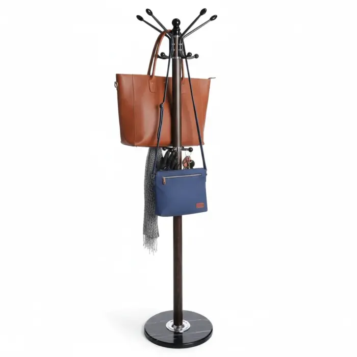 Porte manteau sur base marbrée - 180 CM - 12 crochets – Image 2