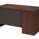 Bureau Individuel en Bois Foncé – Design Élégant et Fonctionnel