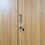 Armoire Bibliothèque Métal Bois HX-W060ZY – 90x185x40 cm – Image 3