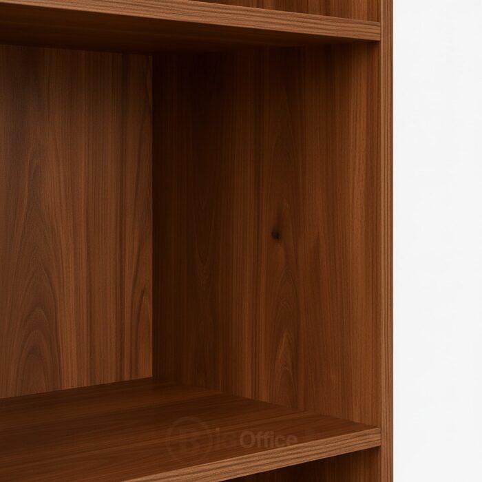 Bibliothèque dimension H 188 x L 120 x P 40 cm en Bois Foncé à 10 Niches - Style Moderne et Élégant – Image 4