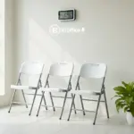 Chaise Visiteur en Plastique Pliable - Élégance & Praticité pour Tout Espace – Image 4