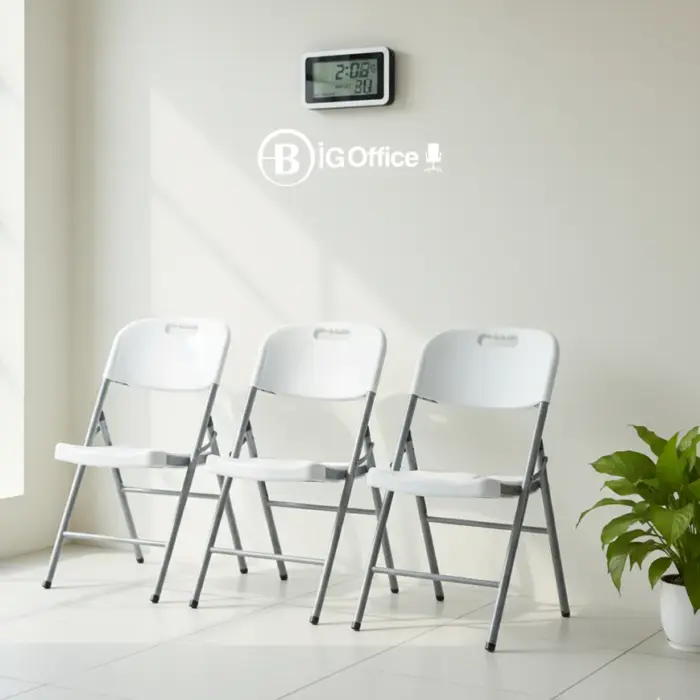 Chaise Visiteur en Plastique Pliable - Élégance & Praticité pour Tout Espace – Image 4