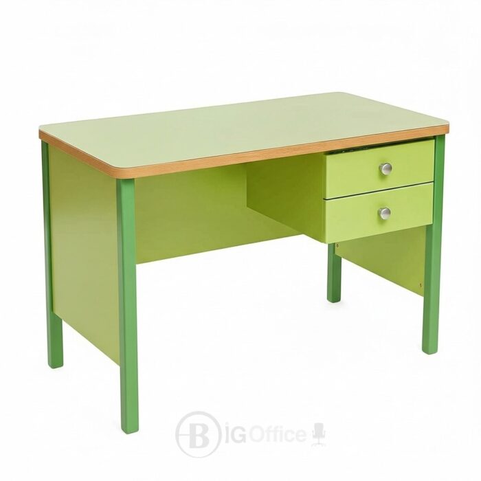 Bureau vert pour enfant ou étudiant – avec 2 tiroirs de rangement – Image 2