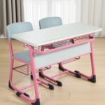 Table Écolier Deux Places avec 2 Chaises – Mobilier Scolaire Ergonomique – Image 5