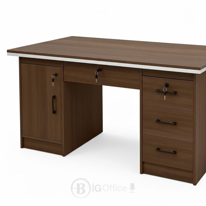 Bureau opérateur avec rangements - Idéal pour les espaces de travail professionnels – Image 3