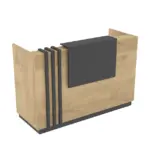 Comptoir d'Accueil avec Caisson de Rangement (MDF)