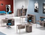 Bureau Individuel avec Caisson Intégré – Design Moderne et Compact – Image 3