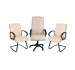 Fauteuil Président et Chaises Visiteurs – Ensemble Bureau en Similicuir – Image 4