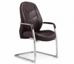 Ensemble de Chaises de Bureau Ergonomique et Fauteuils Visiteur Style Sport - FERRARI Marron – Image 3