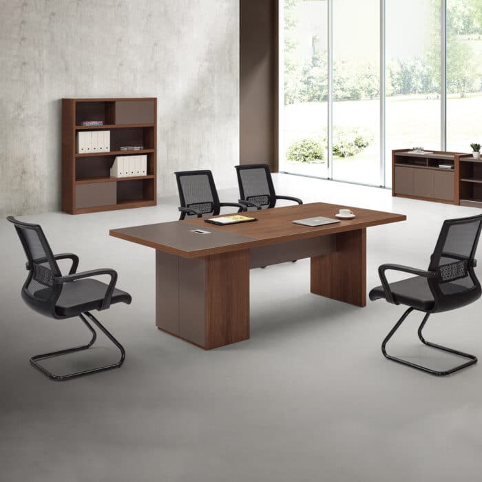 TABLE DE CONFÉRENCE WALNUT- Dimension L 240 x l 120 x H 75 cm – Image 2