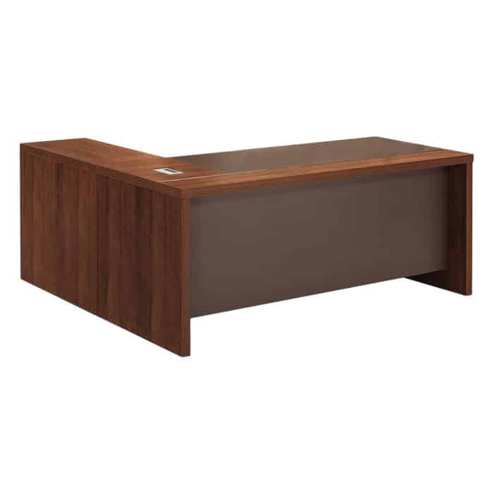 Bureau de direction avec retour – bureau professionnel moderne en bois MDF – Image 2