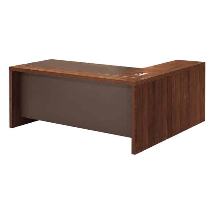 Bureau de direction avec retour – bureau professionnel moderne en bois MDF – Image 3