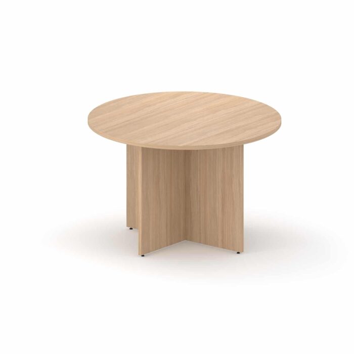 Table d'Appoint Ronde Design, Pied Central Robuste - Mobilier Moderne Polyvalent - diamètre - 120 cm – Image 2