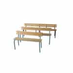 Banquette scolaire semi-métallique