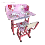 Bureau et Chaise Enfant Hello Kitty