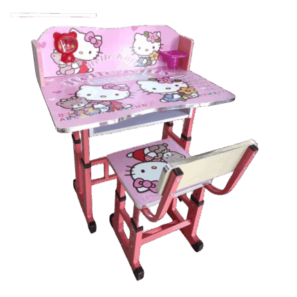 Bureau et Chaise Enfant Hello Kitty
