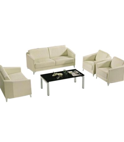 Canapé de 4 places En Smilicuir Blanc