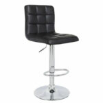 Chaise Tabouret en Similicuir Noir II