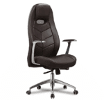 Ensemble de Chaises de Bureau Ergonomique et Fauteuils Visiteur Style Sport - FERRARI Marron – Image 2