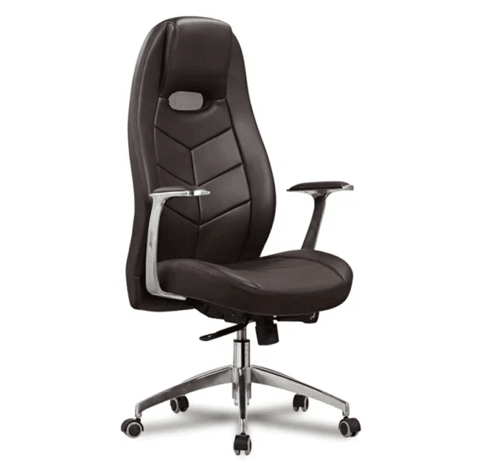 Ensemble de Chaises de Bureau Ergonomique et Fauteuils Visiteur Style Sport - FERRARI Marron – Image 2