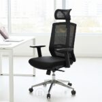 Chaise de Bureau Ergonomique en Maille avec Appui-Tête et Accoudoirs – Confort & Design Moderne – Image 6