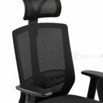 Chaise de Bureau Ergonomique en Maille avec Appui-Tête et Accoudoirs – Confort & Design Moderne – Image 3