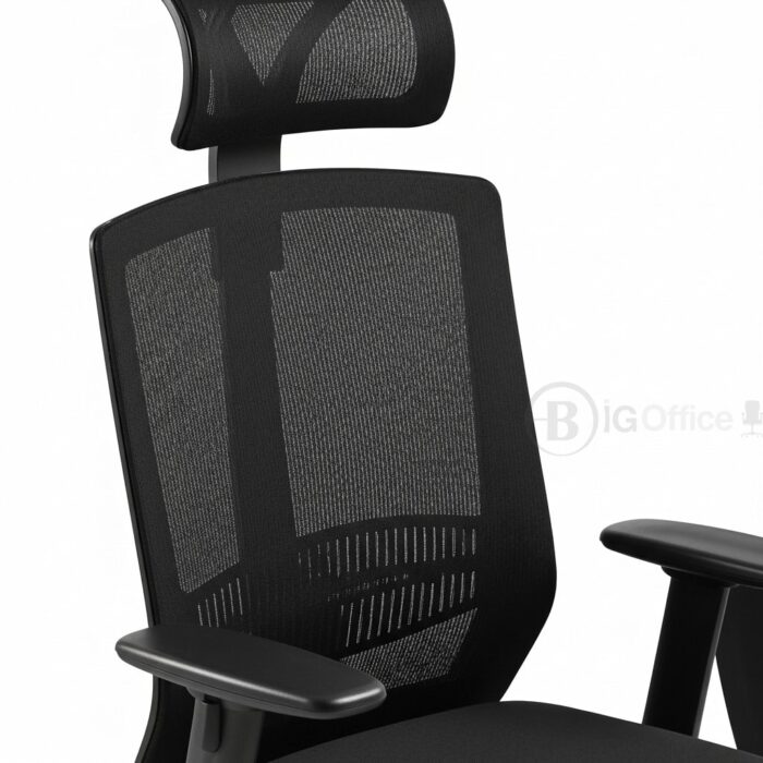 Chaise de Bureau Ergonomique en Maille avec Appui-Tête et Accoudoirs – Confort & Design Moderne – Image 3