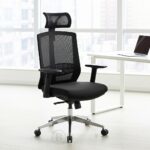 Chaise de Bureau Ergonomique en Maille avec Appui-Tête et Accoudoirs – Confort & Design Moderne