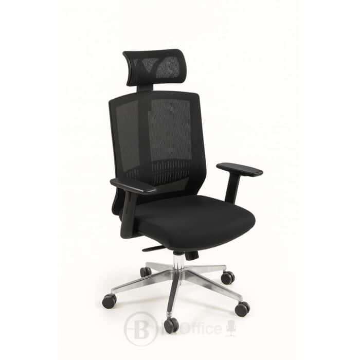 Chaise de Bureau Ergonomique en Maille avec Appui-Tête et Accoudoirs – Confort & Design Moderne – Image 4