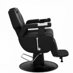 Chaise de Coiffeur Homme Professionnelle – Design Noir Luxueux – Image 3