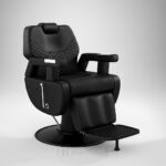 Chaise de Coiffeur Homme Professionnelle – Design Noir Luxueux