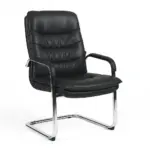 Fauteuil de bureau visiteur en cuir - Confort et Élégance