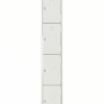 Vestiaire Métallique à 4 Cases – Rangement Sécurisé et Compact
