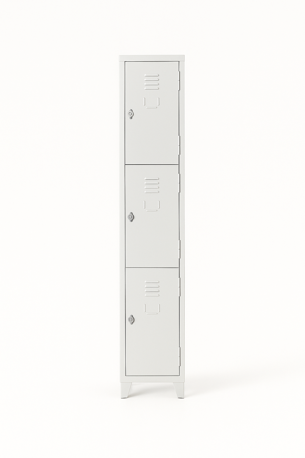 vestiaire métallique 3 portes avec serrure de sécurité pour bureau et usine